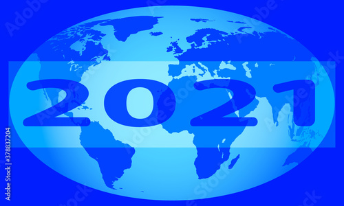 Globe 2021 design illustration