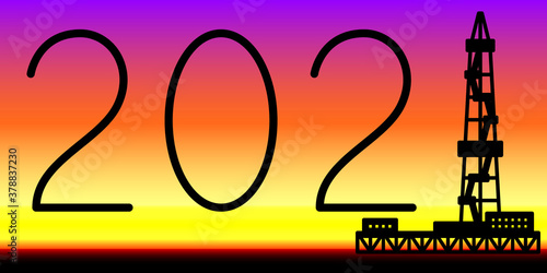 Oil derrick 2021 lettering