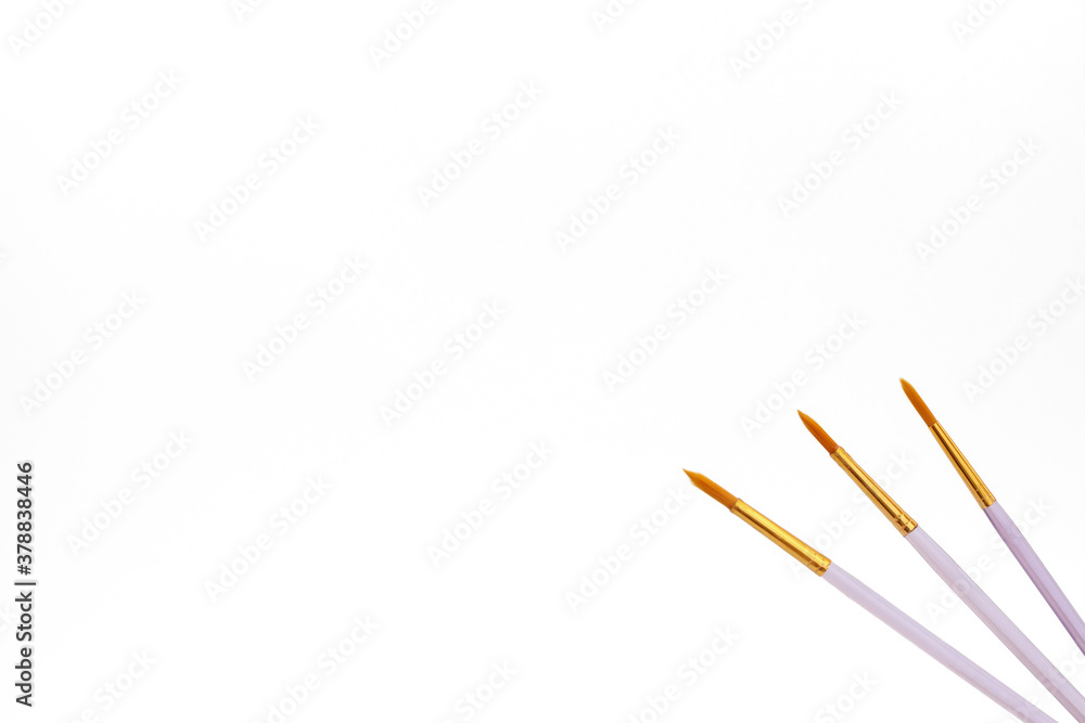 Paint brushes, minimalistic banner for the site. Paint brushes, minimalistic banner for the site.