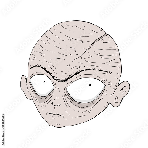 Design of mystery man face