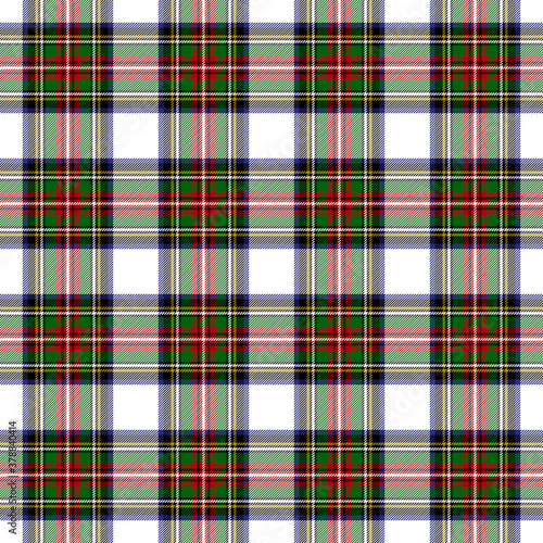 Royal Stewart Dress Modern Tartan Seamless Pattern - Repeating pattern design of Royal Stewart Dress Modern tartan