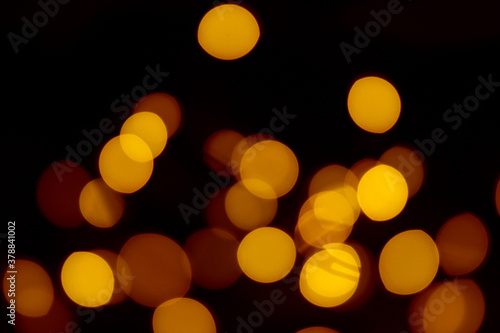 abstract yellow christmas lights © Iveta