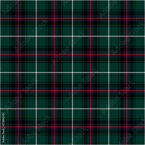 MacDonald of the Isles Hunting Modern Tartan Seamless Pattern - Repeating pattern design of Hunting Modern tartan