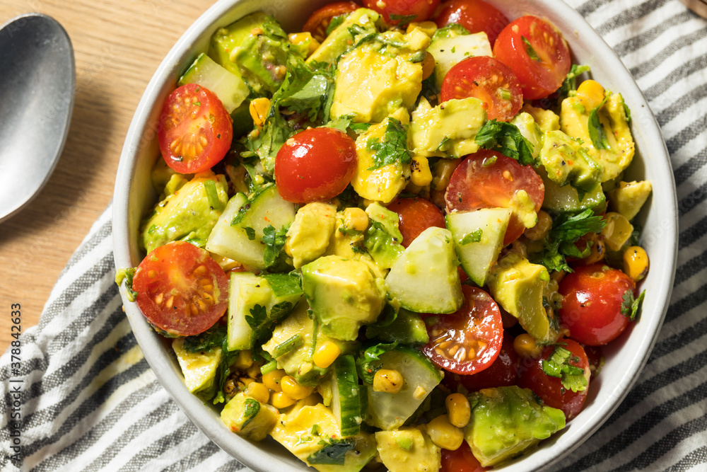 Healthy Organic Avocado Tomato Salad Healthy Organic Avocado Tomato Salad