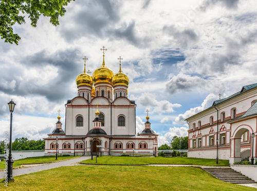 Assumption Cathedral. Valdai Iversky Bogoroditsky Svyatoozersky Monastery is an Orthodox monastery photo