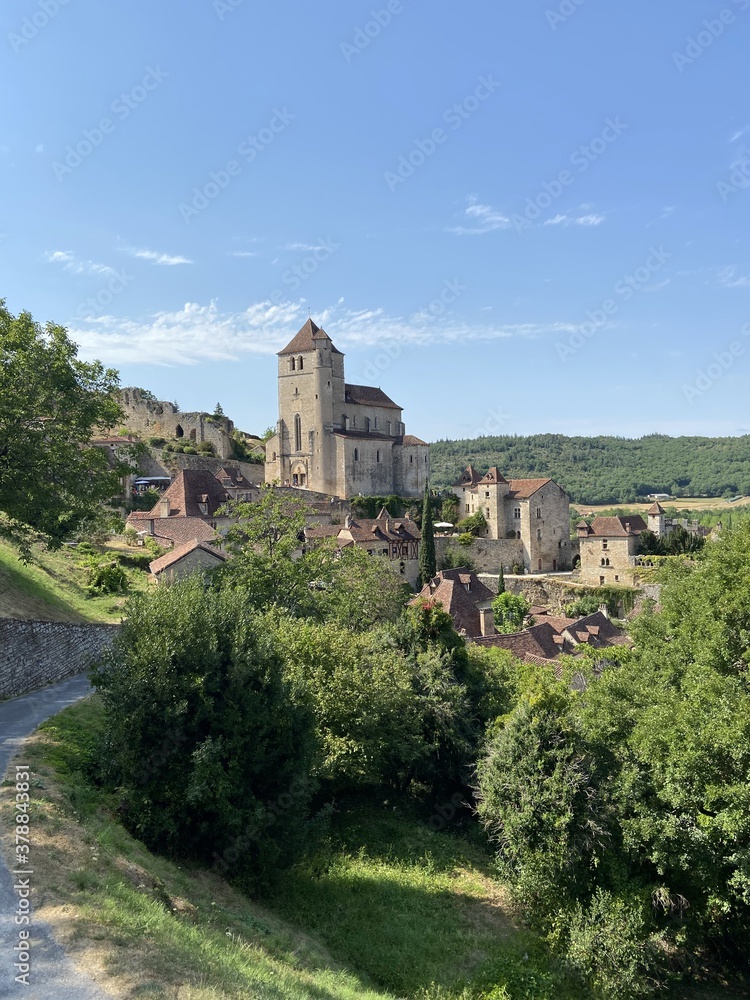 Village de Saint Cirq Lapopie dans le Lot, Occitanie	