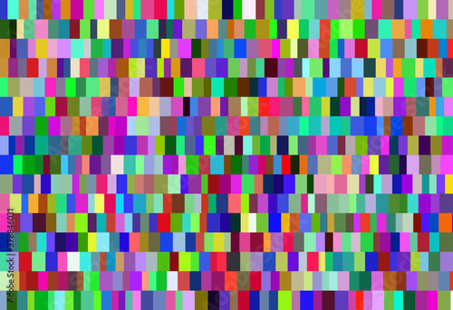 Nested colorful and different sized  narrow rectangles vector background