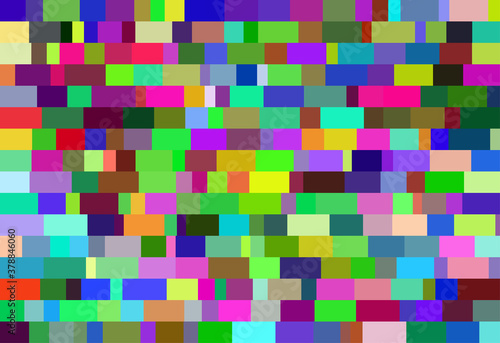 Nested colorful and different sized  rectangles vector background