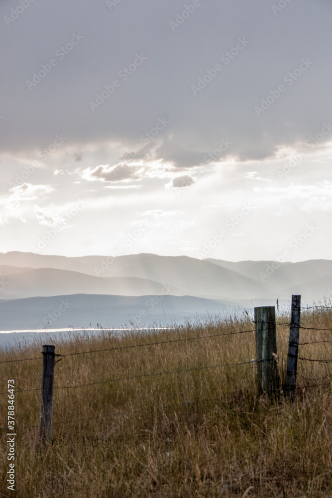 Obraz premium Fence before the Sky