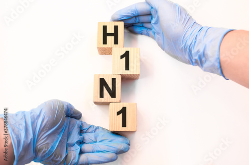 medical text on wooden cubes. medical concept. the medicine