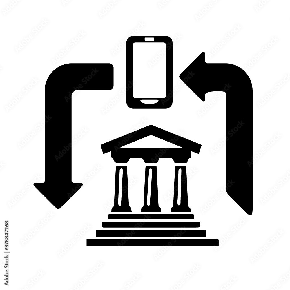 Mobile banking, mobile payment service. Vector, flat Mobile banking, mobile payment service. Vector, flat