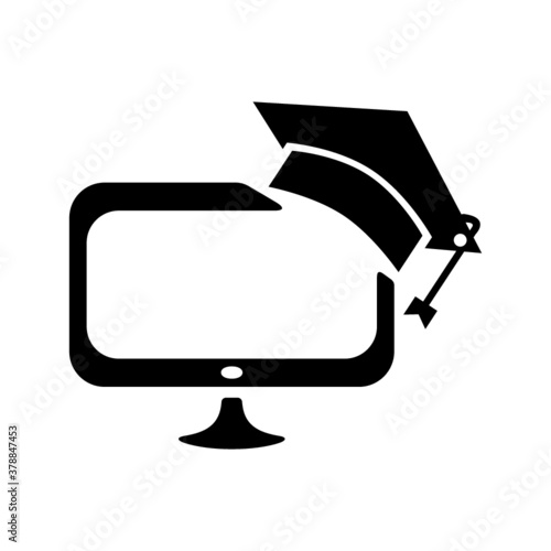 Internet learning virtual on-line education icon. Education icons universal set for web and mobile