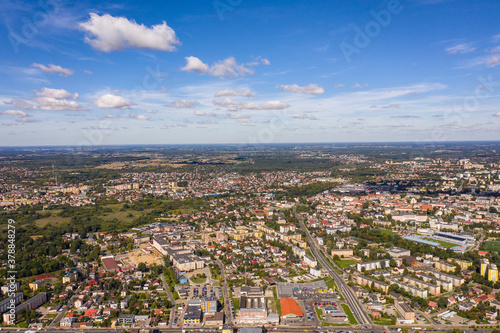 Panorama miasta RADOM- krajobraz z lotu ptaka