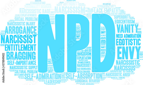 NPD Narcissistic Personality Disorder Word Cloud 