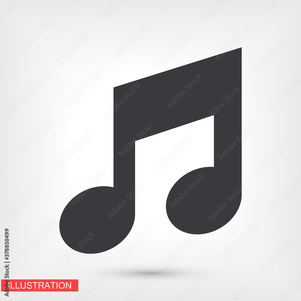 Music Icon in trendy flat style isolated on background. Note symbol for your web site design, logo, app, UI. Vector Music illustration, EPS 10 Music melody . Music Icon in trendy flat style isolated on background. Note symbol for your web site design, logo, app, UI. Vector Music illustration, EPS 10 Music melody .
