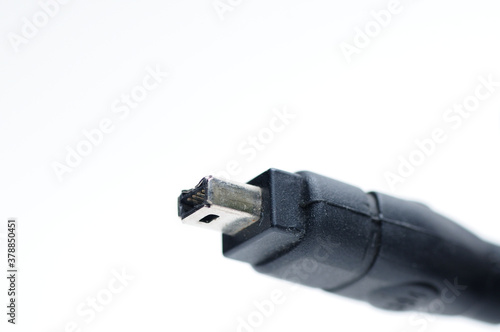 Принти на полотні Cable with 1394 and iLink plugs on white background