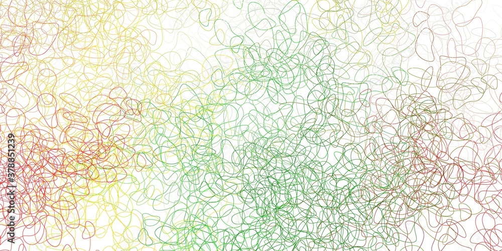 Light green, red vector backdrop with chaotic shapes. Light green, red vector backdrop with chaotic shapes.