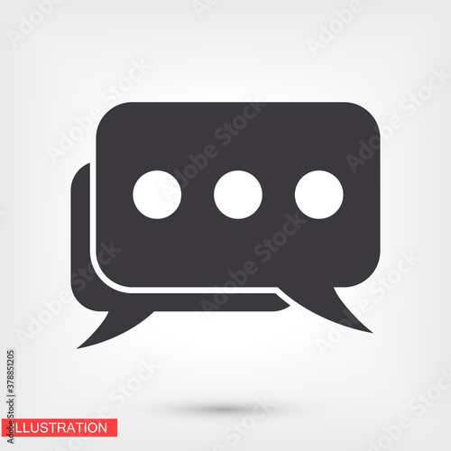 message icon. Vector Eps 10 . Design Flat illustration best sms