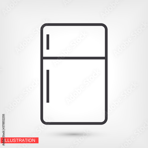 Fridge icon. Vector  Eps 10 . Lorem Ipsum Flat Design
