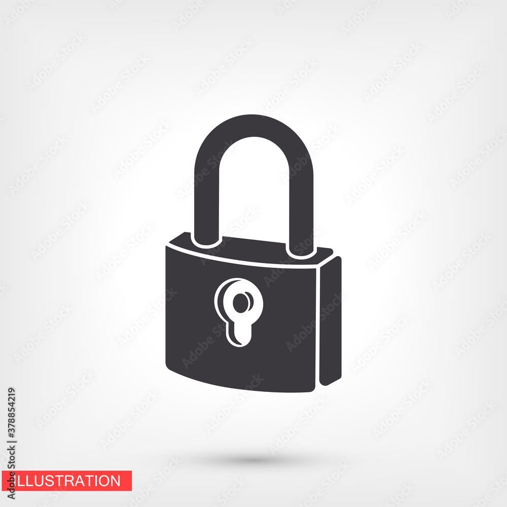 lock icon. Vector Eps 10 . Lorem Ipsum Flat Design padlock lock icon. Vector Eps 10 . Lorem Ipsum Flat Design padlock