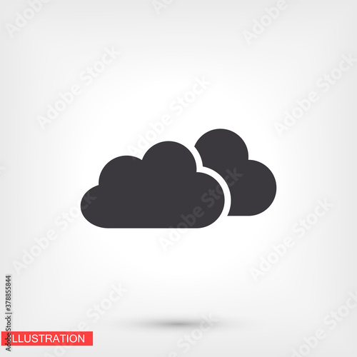 cloud icon. Vector Eps 10. Lorem Ipsum Flat Design м