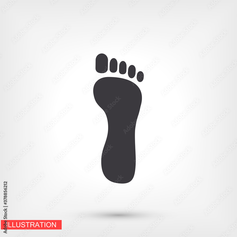 Foot icon . Vector Eps 10 . Lorem Ipsum Flat Design Foot icon . Vector Eps 10 . Lorem Ipsum Flat Design