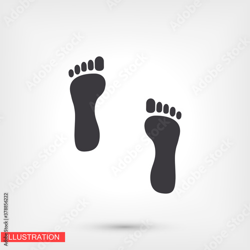 footprint icon Vector Eps 10 Lorem Ipsum person