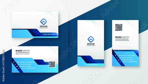 blue-geometric-business-card-modern-design-template