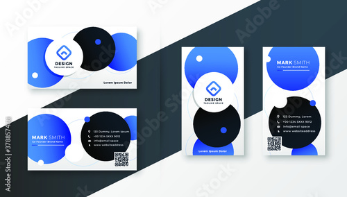 blue-circles-modern-business-card-design-template