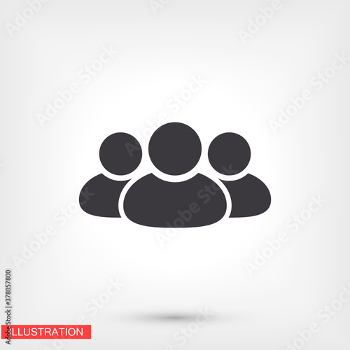 Business people icon. group of persons. people. Vector graphics. human icon work done for your use. 10 eps