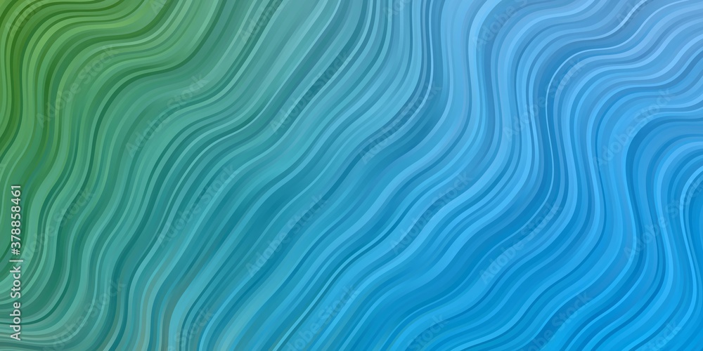 Light Blue, Yellow vector background with curves. Abstract illustration with bandy gradient lines. Pattern for business booklets, leaflets Light Blue, Yellow vector background with curves. Abstract illustration with bandy gradient lines. Pattern for business booklets, leaflets