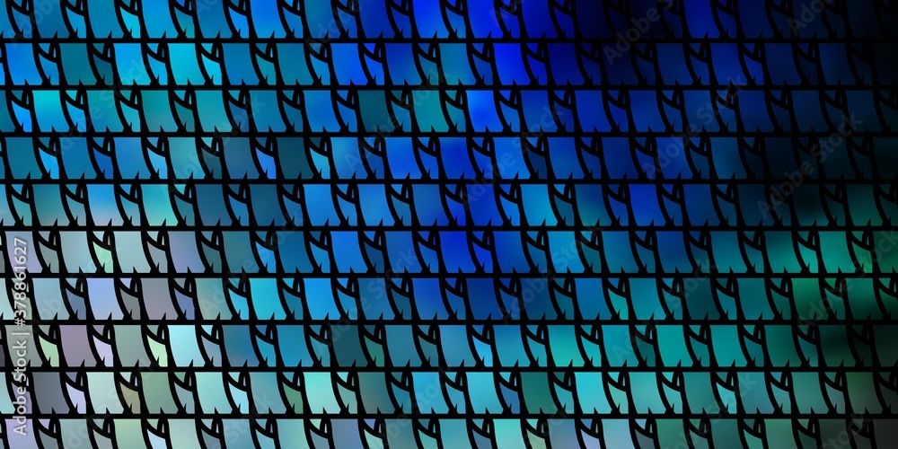 Naklejka premium Light Blue, Green vector layout with lines, triangles.
