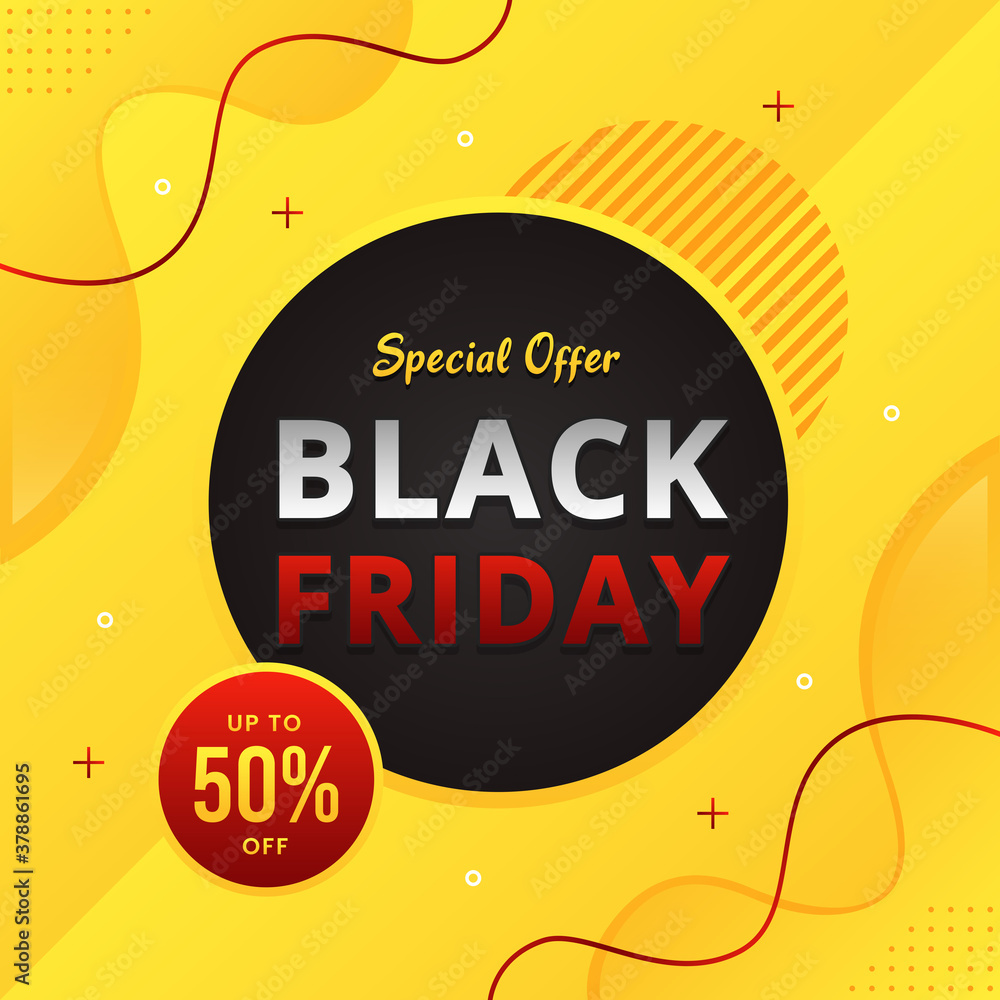 Black friday modern banner background design Black friday modern banner background design