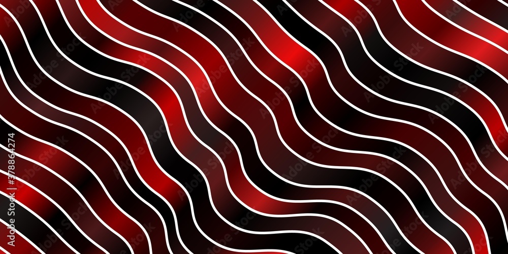 Dark Red vector layout with circular arc. Bright sample with colorful bent lines, shapes. Pattern for commercials, ads. Dark Red vector layout with circular arc. Bright sample with colorful bent lines, shapes. Pattern for commercials, ads.