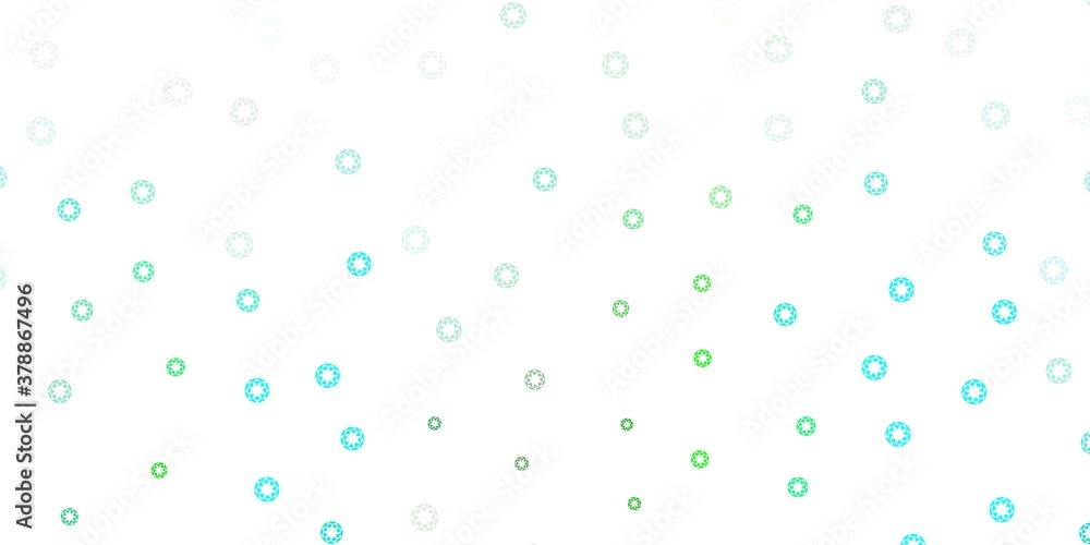 Light blue, green vector pattern with spheres. Light blue, green vector pattern with spheres.