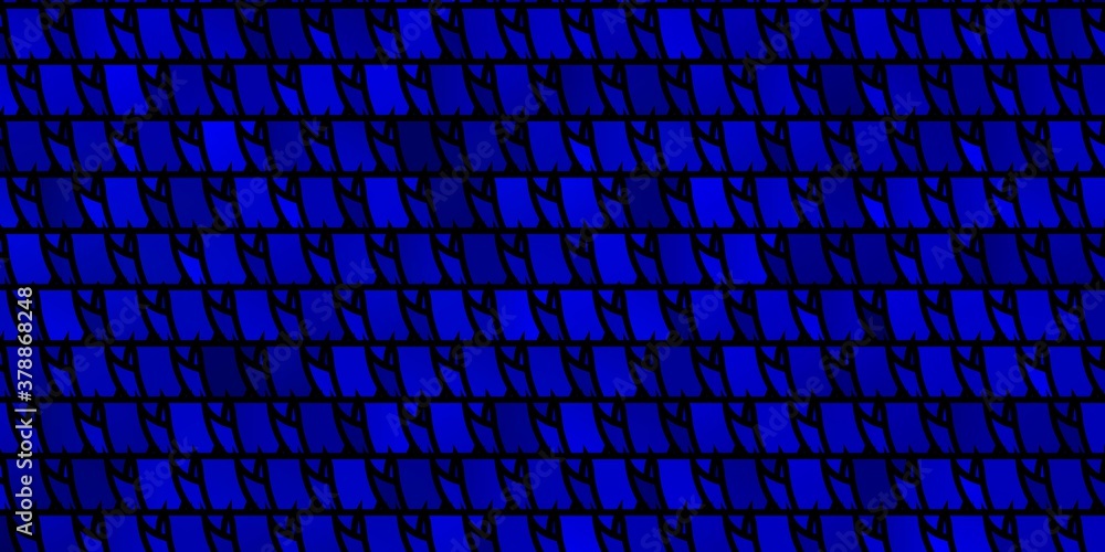 Fototapeta premium Dark BLUE vector backdrop with lines, triangles.