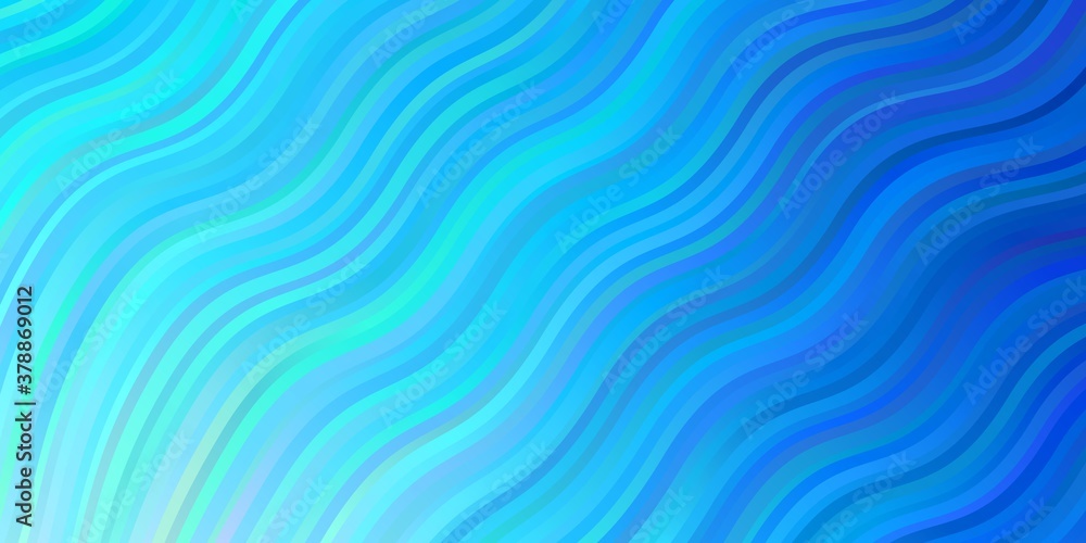 Light BLUE vector pattern with curved lines. Abstract illustration with gradient bows. Pattern for commercials, ads. Light BLUE vector pattern with curved lines. Abstract illustration with gradient bows. Pattern for commercials, ads.