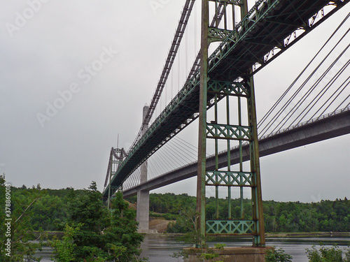 Penobscot Narrows and old Waldo-Hancock Bridges, Maine photo