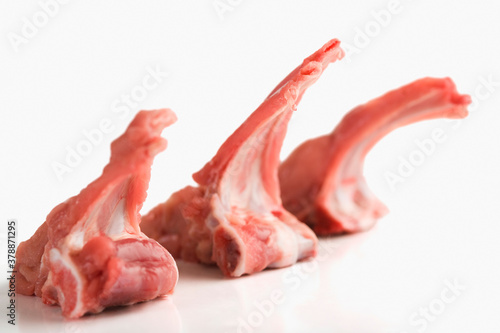 Close-up of pieces of mutton