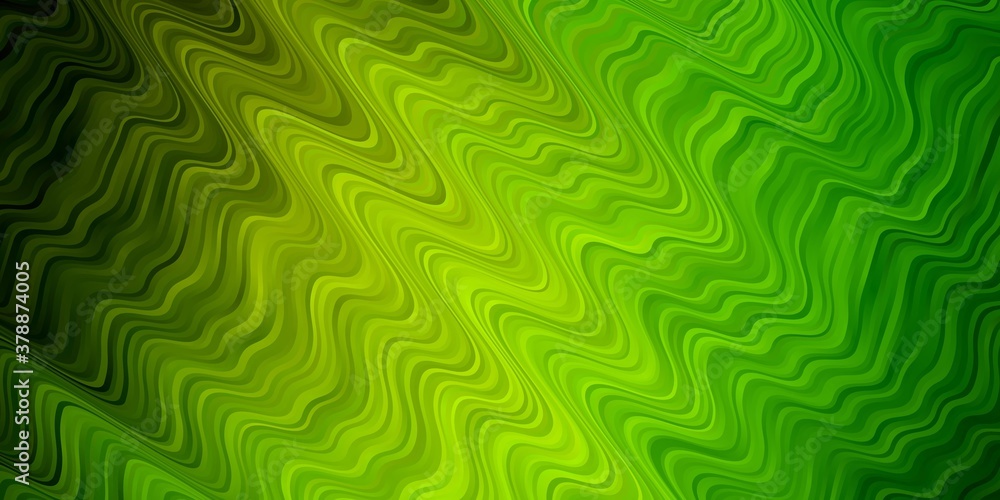 Light Green, Yellow vector pattern with curves. Abstract illustration with bandy gradient lines. Pattern for websites, landing pages. Light Green, Yellow vector pattern with curves. Abstract illustration with bandy gradient lines. Pattern for websites, landing pages.