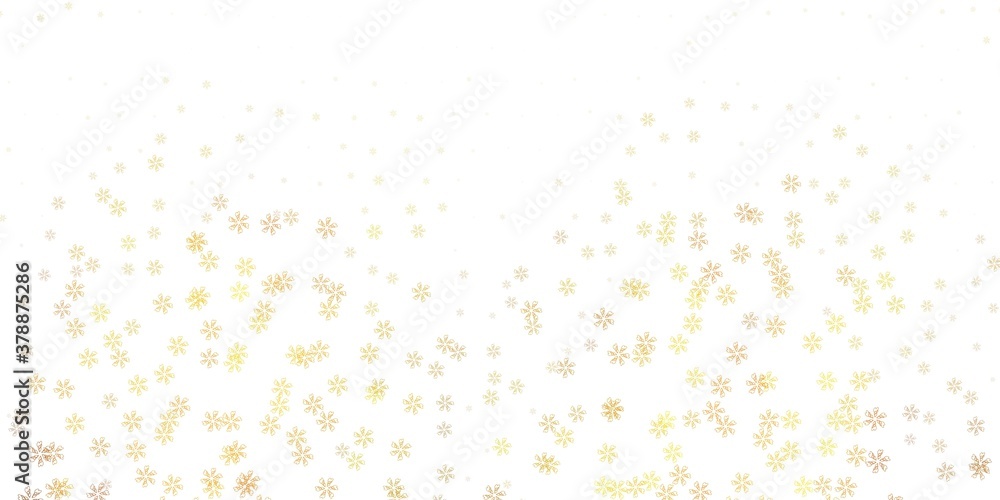 Light green, yellow vector abstract background with leaves. Light green, yellow vector abstract background with leaves.