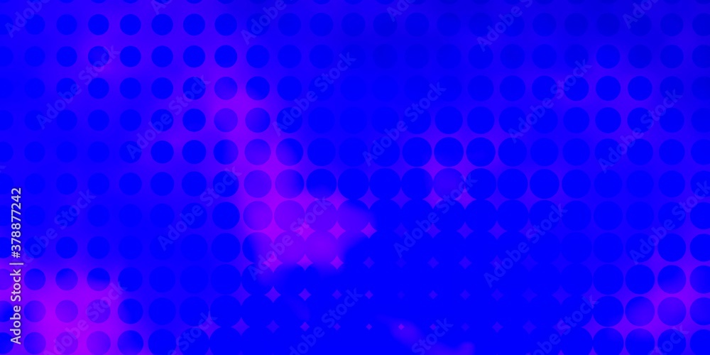 Fototapeta premium Light Purple vector template with circles. Abstract decorative design in gradient style with bubbles. Pattern for wallpapers, curtains.