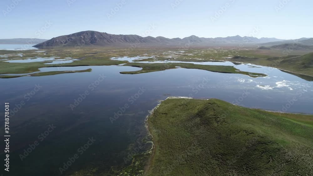 Aerial view of landscape in high altitude asia Aerial view of landscape in high altitude asia