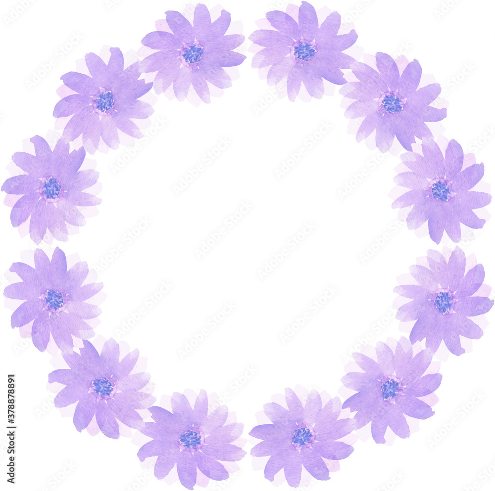 wreath beautiful purple