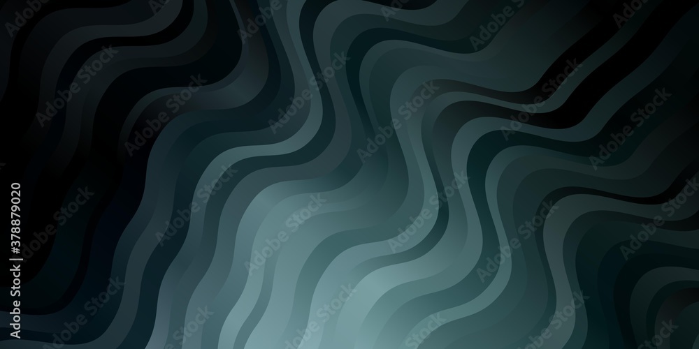 Dark BLUE vector texture with wry lines. Brand new colorful illustration with bent lines. Pattern for ads, commercials.