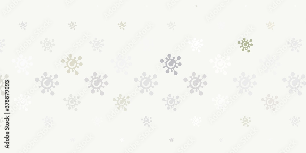 Light Gray vector backdrop with virus symbols. Light Gray vector backdrop with virus symbols.