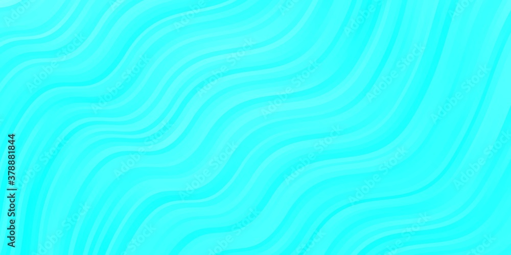 Light BLUE vector layout with curves. Brand new colorful illustration with bent lines. Best design for your posters, banners.