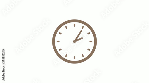 Wallpaper Mural New brown gray circle clock icon on white background Torontodigital.ca
