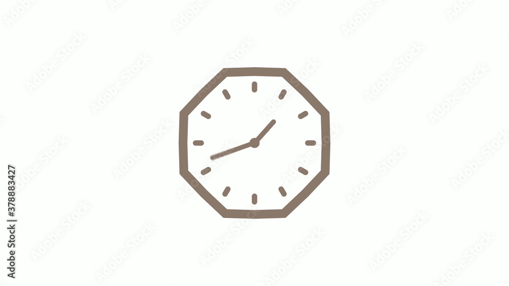 New counting down 12 hours clock icon on white background New counting down 12 hours clock icon on white background