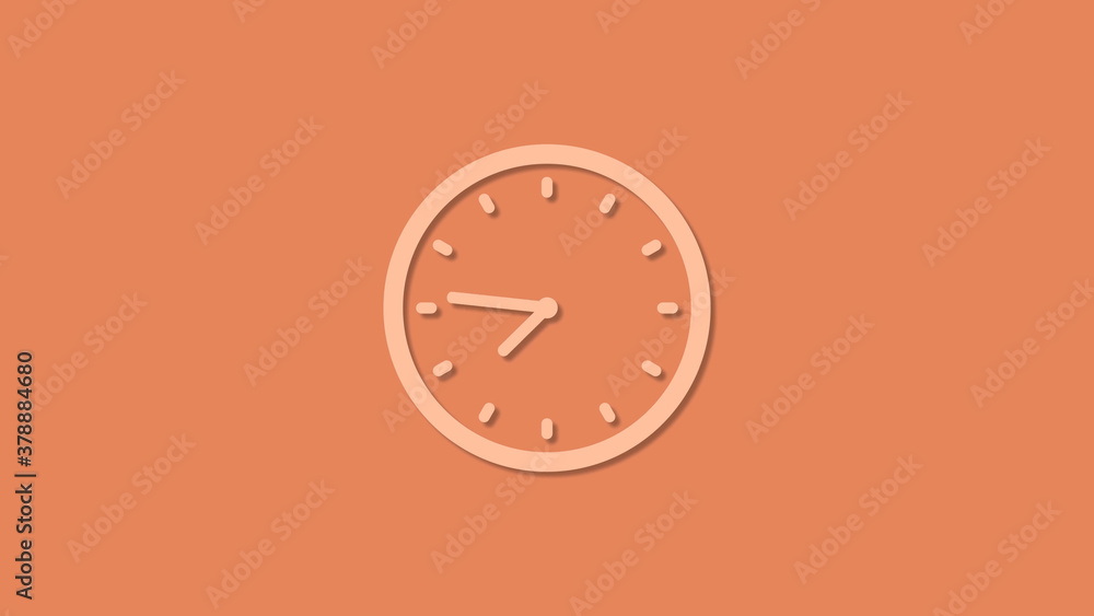 Beautiful brown color 12 hours clock icon,New clock icon Beautiful brown color 12 hours clock icon,New clock icon